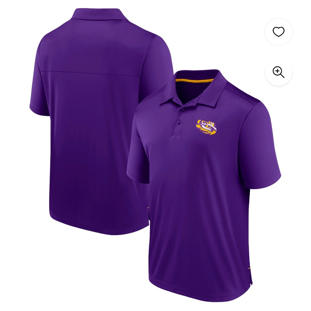 NEW w/Tags-Men's Fanatics Branded  Purple LSU Tigers Polo
